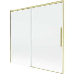 Mexen Rox parawan nawannowy 2-skrzydłowy rozsuwany 170 x 150 cm, transparent, złoty szczotkowany - 8C9-170-001-55-00