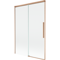 Mexen Rox parawan nawannowy 2-skrzydłowy rozsuwany 120 x 150 cm, transparent, miedź szczotkowana - 8C9-120-001-65-00