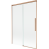 Mexen Rox parawan nawannowy 2-skrzydłowy rozsuwany 120 x 150 cm, transparent, miedź szczotkowana - 8C9-120-001-65-00