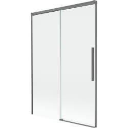 Mexen Rox parawan nawannowy 2-skrzydłowy rozsuwany 120 x 150 cm, transparent, gun metal - 8C9-120-001-95-00