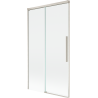 Mexen Rox parawan nawannowy 2-skrzydłowy rozsuwany 100 x 150 cm, transparent, nikiel szczotkowany - 8C9-100-001-97-00