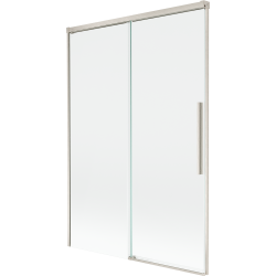 Mexen Rox parawan nawannowy 2-skrzydłowy rozsuwany 120 x 150 cm, transparent, nikiel szczotkowany - 8C9-120-001-97-00