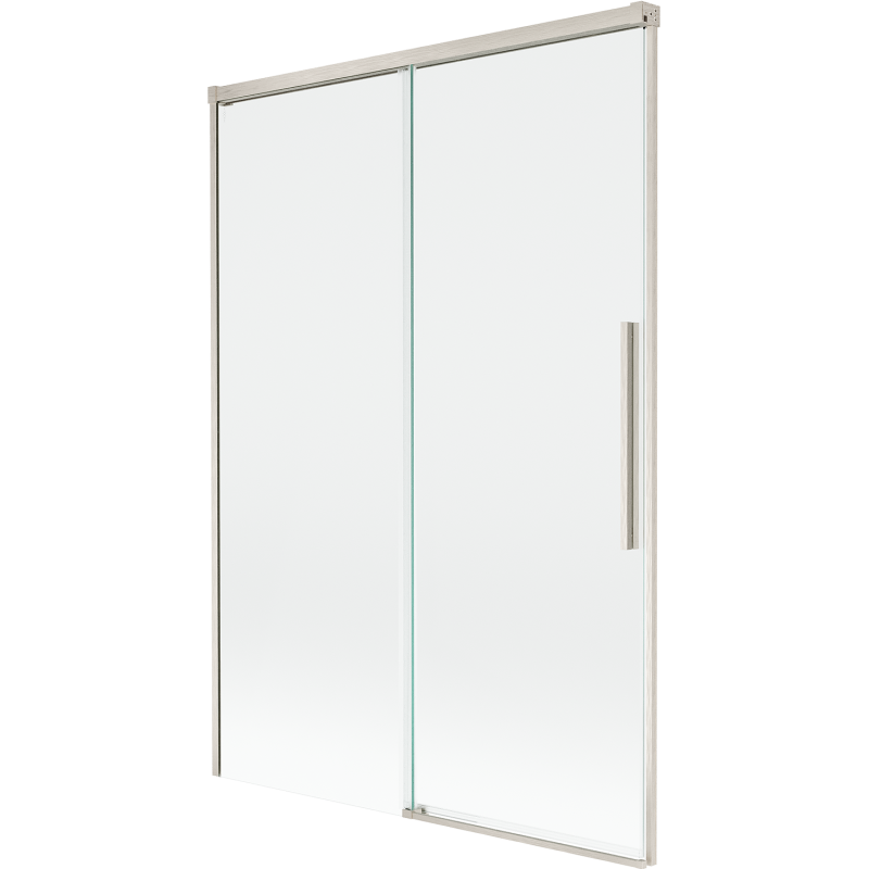 Mexen Rox parawan nawannowy 2-skrzydłowy rozsuwany 120 x 150 cm, transparent, nikiel szczotkowany - 8C9-120-001-97-00