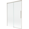 Mexen Rox parawan nawannowy 2-skrzydłowy rozsuwany 120 x 150 cm, transparent, nikiel szczotkowany - 8C9-120-001-97-00