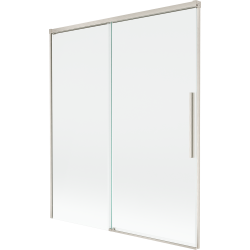Mexen Rox parawan nawannowy 2-skrzydłowy rozsuwany 140 x 150 cm, transparent, nikiel szczotkowany - 8C9-140-001-97-00