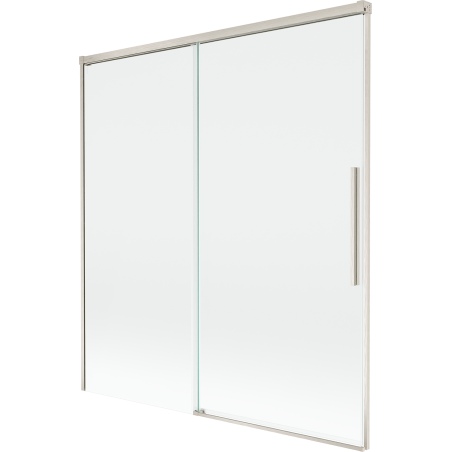 Mexen Rox parawan nawannowy 2-skrzydłowy rozsuwany 150 x 150 cm, transparent, nikiel szczotkowany - 8C9-150-001-97-00