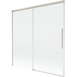 Mexen Rox parawan nawannowy 2-skrzydłowy rozsuwany 160 x 150 cm, transparent, nikiel szczotkowany - 8C9-160-001-97-00
