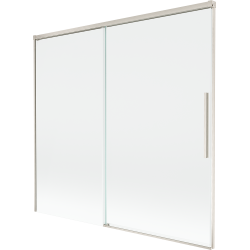 Mexen Rox parawan nawannowy 2-skrzydłowy rozsuwany 170 x 150 cm, transparent, nikiel szczotkowany - 8C9-170-001-97-00