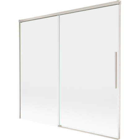 Mexen Rox parawan nawannowy 2-skrzydłowy rozsuwany 170 x 150 cm, transparent, nikiel szczotkowany - 8C9-170-001-97-00
