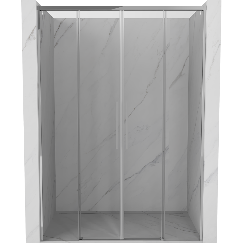 Mexen Rox drzwi prysznicowe rozsuwane 160 cm, transparent, chrom - 8C2-160-002-01-00