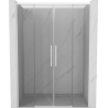 Mexen Rox Duo drzwi prysznicowe rozsuwane 160 cm, transparent, białe - 8C2-160-002-20-00