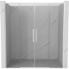 Mexen Rox Duo drzwi prysznicowe rozsuwane 170 cm, transparent, białe - 8C2-170-002-20-00