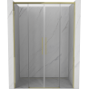 Mexen Rox Duo drzwi prysznicowe rozsuwane 160 cm, transparent, złote - 8C2-160-002-50-00