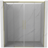 Mexen Rox Duo drzwi prysznicowe rozsuwane 180 cm, transparent, złote - 8C2-180-002-50-00