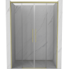 Mexen Rox Duo drzwi prysznicowe rozsuwane 160 cm, transparent, złote szczotkowane - 8C2-160-002-55-00