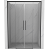 Mexen Rox Duo drzwi prysznicowe rozsuwane 160 cm, transparent, czarne - 8C2-160-002-70-00