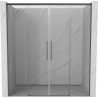 Mexen Rox Duo drzwi prysznicowe rozsuwane 200 cm, transparent, gun metal - 8C2-200-002-95-00
