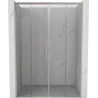 Mexen Rox Duo drzwi prysznicowe rozsuwane 160 cm, transparent, nikiel szczotkowany - 8C2-160-002-97-00