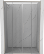 Mexen Rox Duo drzwi prysznicowe rozsuwane 150 cm, transparent, nikiel szczotkowany - 8C2-150-002-97-00