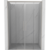 Mexen Rox Duo drzwi prysznicowe rozsuwane 140 cm, transparent, nikiel szczotkowany - 8C2-140-002-97-00