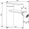 Mexen Zero bateria bidetowa złota - 71120-50