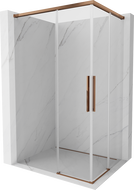 Mexen Rox Duo kabina prysznicowa rozsuwana 120 x 85 cm, transparent, różowe złoto - 8C2D-120-085-60-00