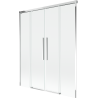 Mexen Rox parawan nawannowy 2-skrzydłowy rozsuwany 150 x 150 cm, transparent, chrom - 8C9-150-002-01-00