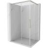 Mexen Rox Duo kabina prysznicowa rozsuwana 80 x 75 cm, transparent, nikiel szczotkowany - 8C2D-080-075-97-00