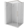 Mexen Rox Duo kabina prysznicowa rozsuwana 85 x 80 cm, transparent, nikiel szczotkowany - 8C2D-085-080-97-00
