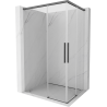 Mexen Rox Duo kabina prysznicowa rozsuwana 120 x 75 cm, transparent, gun gray szczotkowany - 8C2D-120-075-66-00