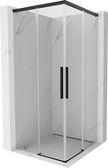 Mexen Rox Duo kabina prysznicowa rozsuwana 75 x 75 cm, transparent, czarna - 8C2D-075-075-70-00