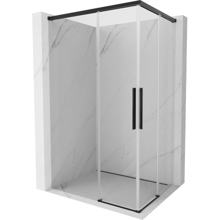 Mexen Rox Duo kabina prysznicowa rozsuwana 95 x 75 cm, transparent, czarna - 8C2D-095-075-70-00