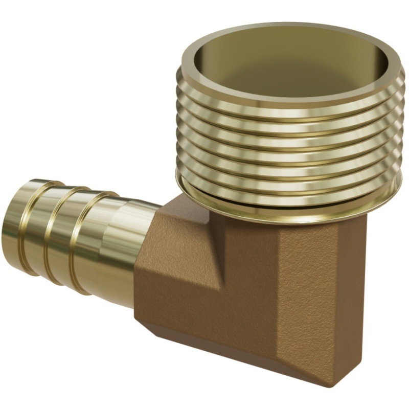 Mexen BRASS złączka do węża kolano mosiężne 1/2 GZ x 10 mm - W97423-1210