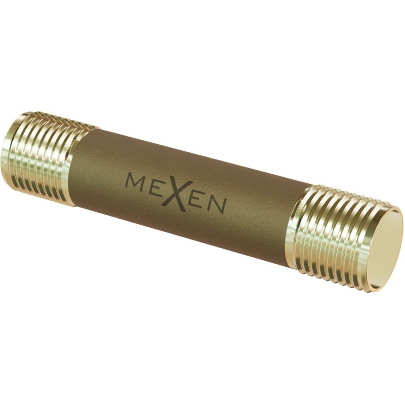 Mexen BRASS króciec mosiężny gwintowany 1 GZ x 1 GZ, 100 mm - W97427-1010-100