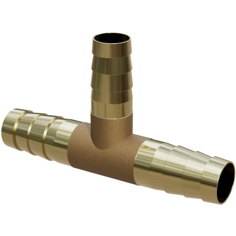 Mexen BRASS trójnik do węża T mosiężny 10 x 10 x 10 mm - W97428-101010