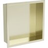 Mexen X-Wall-R półka wnękowa z kołnierzem 30 x 30 cm, złota szczotkowana - 1950303010