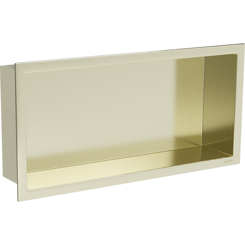 Mexen X-Wall-R półka wnękowa z kołnierzem 45 x 20 cm, złota szczotkowana - 1950452010