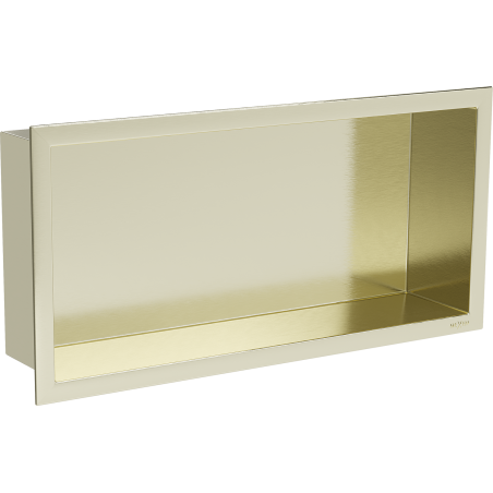 Mexen X-Wall-R półka wnękowa z kołnierzem 45 x 20 cm, złota szczotkowana - 1950452010