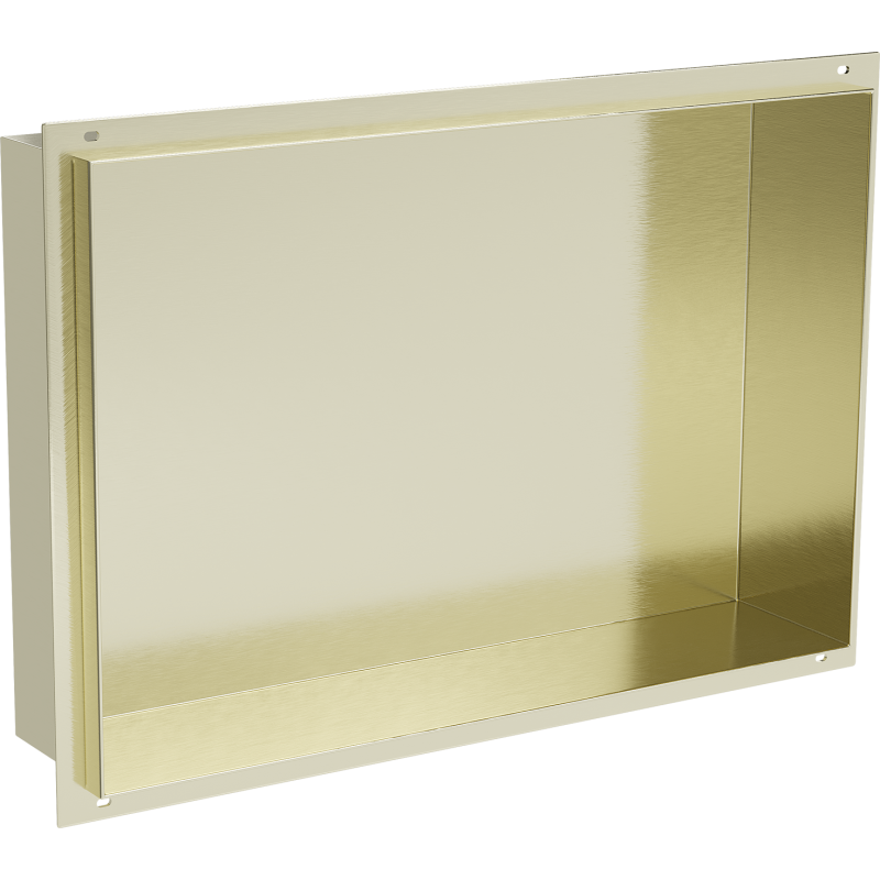 Mexen X-Wall-NR półka wnękowa bez kołnierza 45 x 30 cm, złota szczotkowana - 1951453010