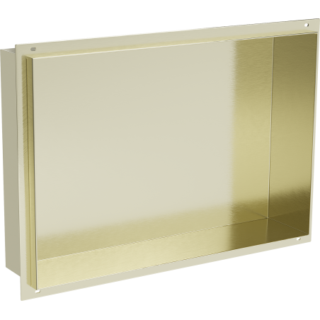 Mexen X-Wall-NR półka wnękowa bez kołnierza 45 x 30 cm, złota szczotkowana - 1951453010