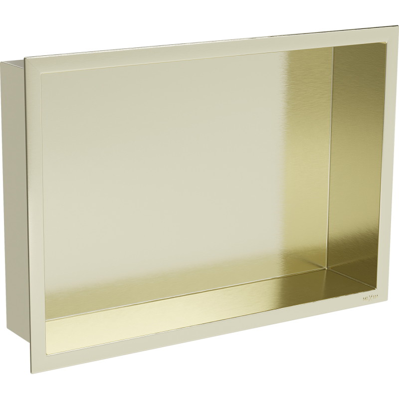 Mexen X-Wall-R półka wnękowa z kołnierzem 45 x 30 cm, złota szczotkowana - 1950453010