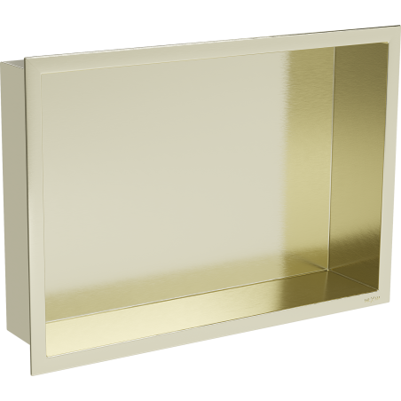 Mexen X-Wall-R półka wnękowa z kołnierzem 45 x 30 cm, złota szczotkowana - 1950453010