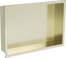 Mexen X-Wall-R półka wnękowa z kołnierzem 45 x 30 cm, złota szczotkowana - 1950453010