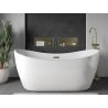 Mexen X-Wall-NR półka wnękowa bez kołnierza 45 x 20 cm, złota szczotkowana - 1951452010
