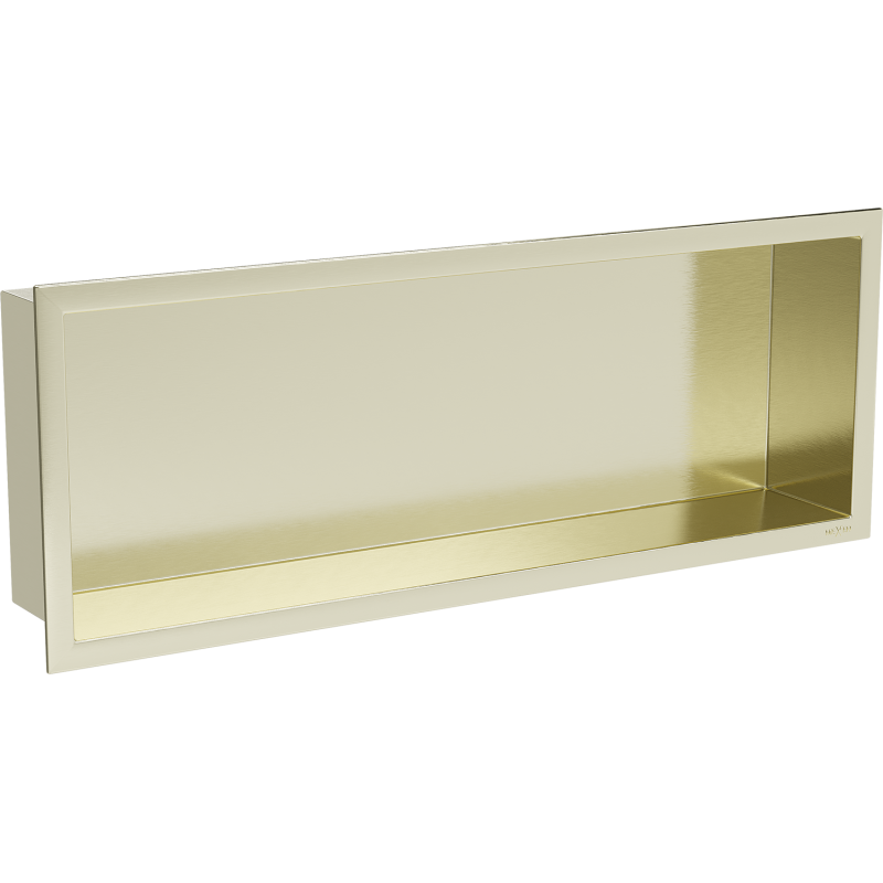 Mexen X-Wall-R półka wnękowa z kołnierzem 60 x 20 cm, złota szczotkowana - 1950602010