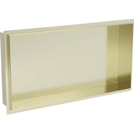 Mexen X-Wall-NR półka wnękowa bez kołnierza 60 x 30 cm, złota szczotkowana - 1951603010