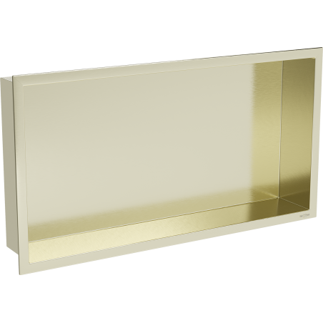 Mexen X-Wall-R półka wnękowa z kołnierzem 60 x 30 cm, złota szczotkowana - 1950603010