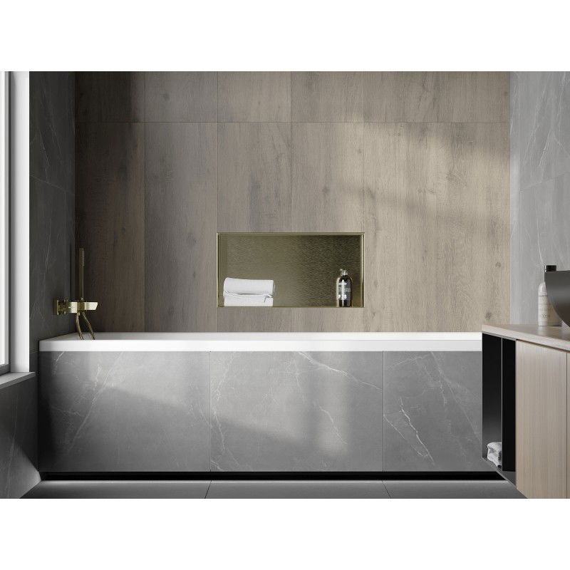 Mexen X-Wall-NR półka wnękowa bez kołnierza 60 x 30 cm, złota szczotkowana - 1951603010