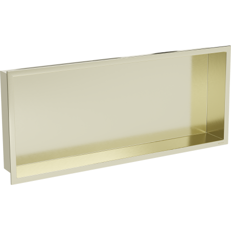 Mexen X-Wall-R półka wnękowa z kołnierzem 75 x 30 cm, złota szczotkowana - 1950753010