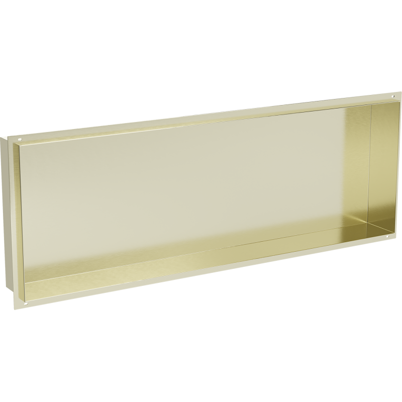 Mexen X-Wall-NR półka wnękowa bez kołnierza 90 x 30 cm, złota szczotkowana - 1951903010